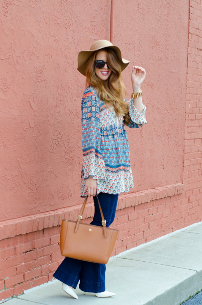 flare-denim-and-a-tunic