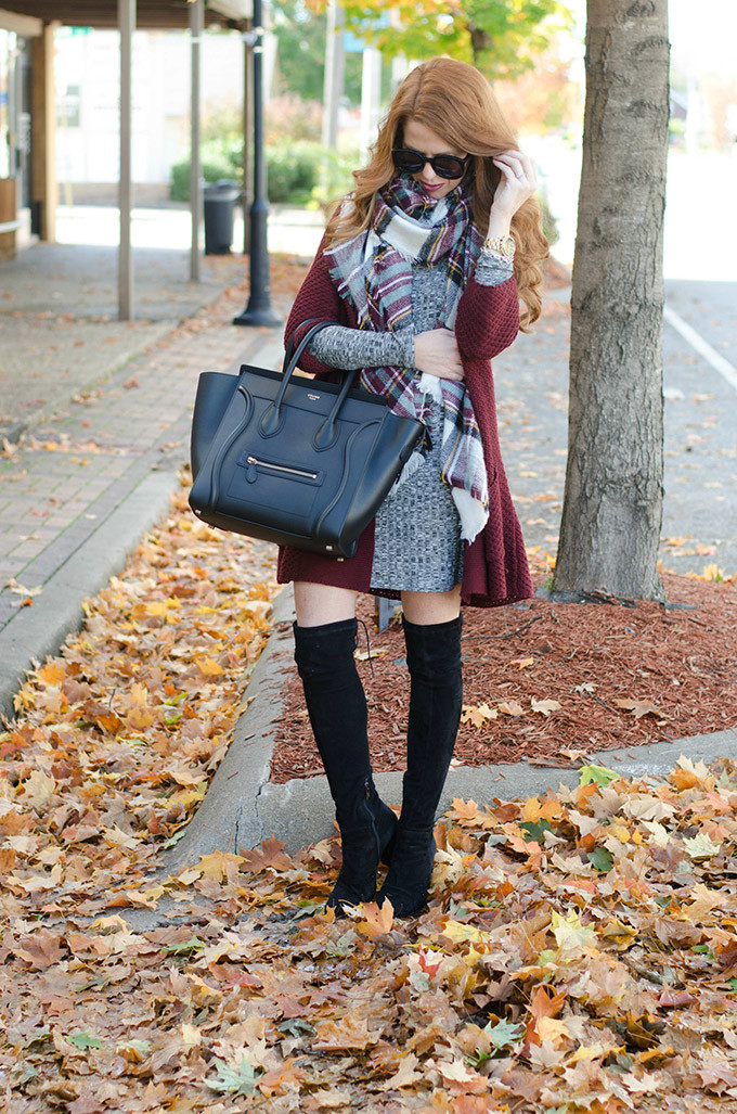 fall-sweater-and-swing-dress