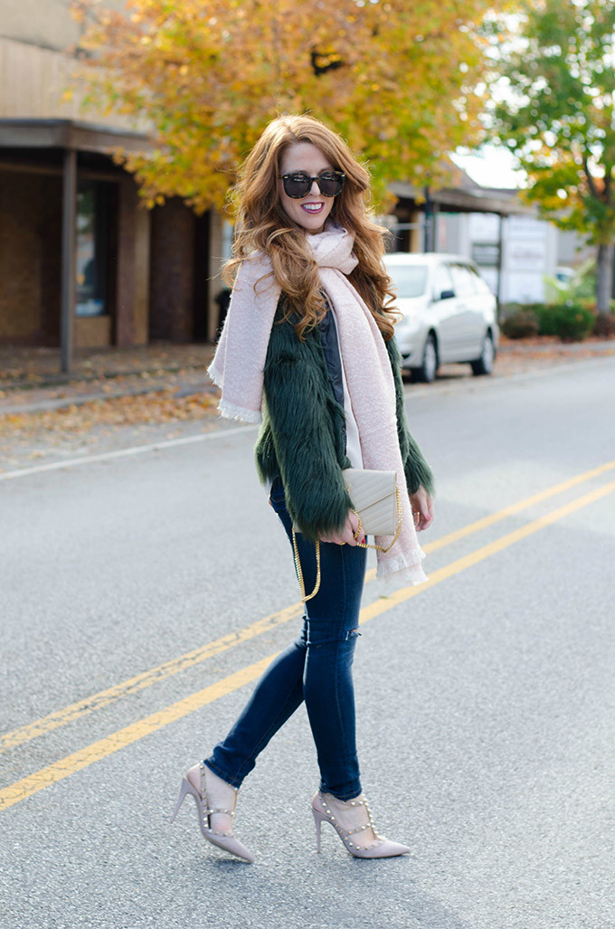 green-coat-and-blush-pink-scarf