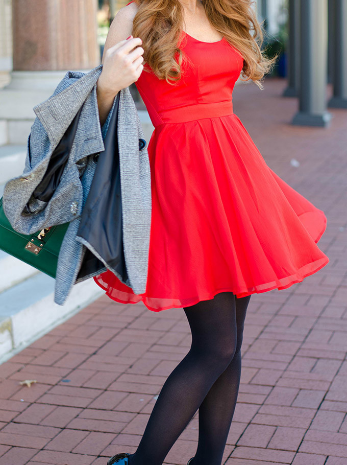 red-chiffon-dress