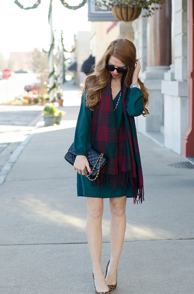 green-charles-henry-dress-with-scarf