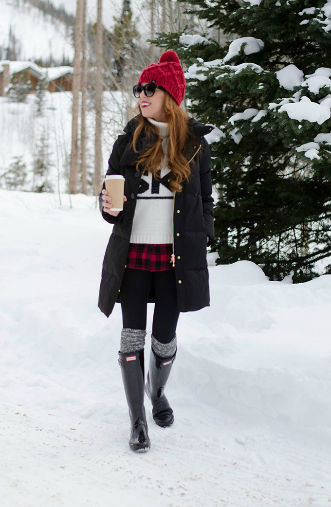 ski-sweater-and-hunter-boots