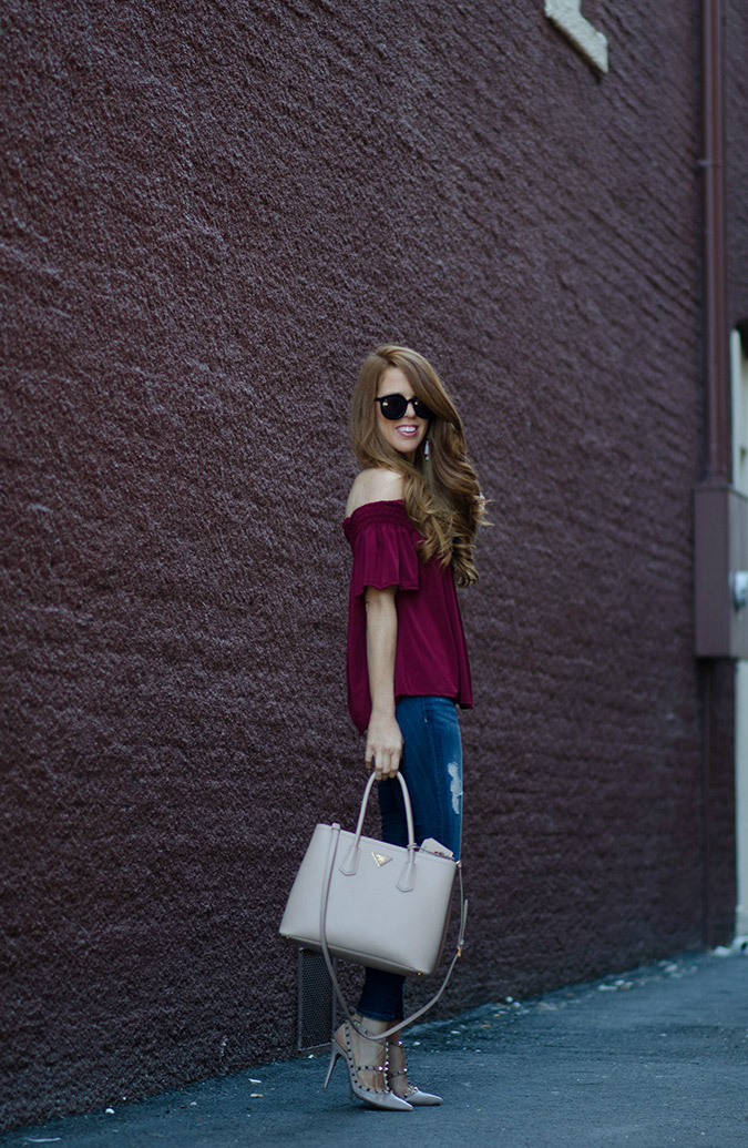 burgundy-and-jeans-