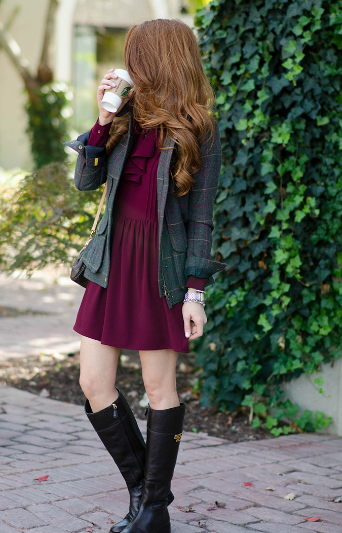 burgundy-dress-for-fall-2